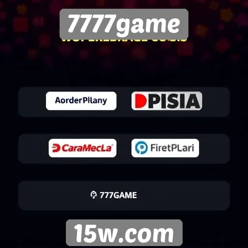 Métodos de pagamento aceitos no site 7777game